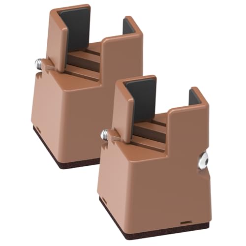 ARTSEWPLY 2 Stück Verstellbare Möbelbeine Höhe Bettrahmen Erhöhung für Tisch Sofa Couch Rostfrei Kompatibilität für Runde Eckige Beine Ergonomische Sitz Steh Unterstützung Stabile von ARTSEWPLY