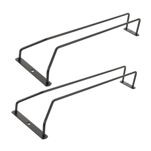 ARTSEWPLY 2 Stück Weinglas Halter aus Metall Deckenmontierter Gläser Rack für Weingläser Eleganter Aufbewahrungsständer für Zuhause Bar Restaurant Schwarz von ARTSEWPLY