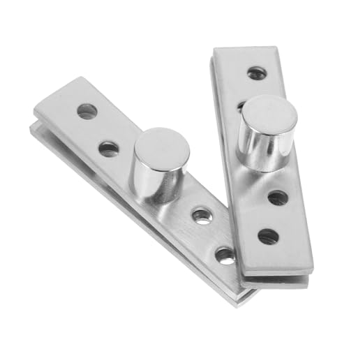 ARTSEWPLY 2 Stücke Edelstahl Pivot Scharniere Drehbar Verdeckte Türscharniere Unsichtbares Schrankbeschlag System Schwerlast Schwenkbare Möbelscharniere für Schränke Garderoben von ARTSEWPLY