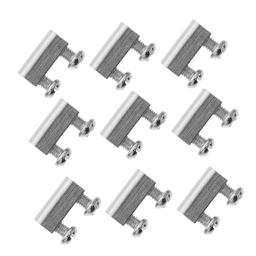 ARTSEWPLY 20 Sätze Drahtseilklemmen Kabelhalter mit Schrauben Robuste Drahtseilfixierer mit Doppel Design Einfache Montage Vielseitig für Bau Decke Kronleuchter Geeignet von ARTSEWPLY