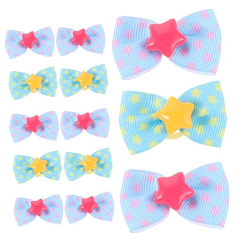 ARTSEWPLY 20 Stück Hundeschleifen mit Gummibändern für Kleine Hunde Niedliche Stern-haarschleifen Komfortabel und Sicher Einfache Anwendung Modische Haustier-Accessoires für Welpen und von ARTSEWPLY