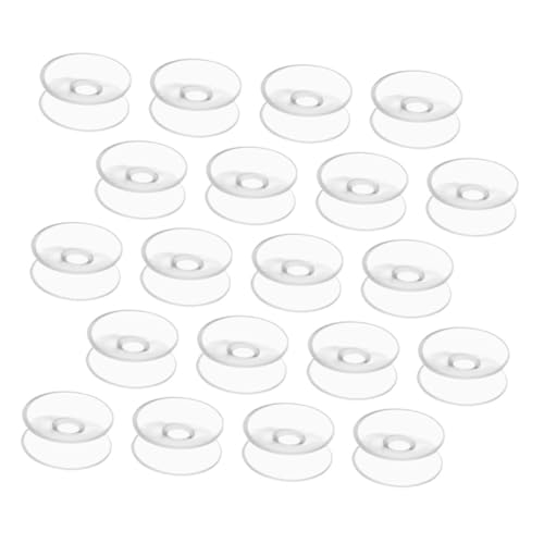 ARTSEWPLY 20 Stück Teiliges Doppelseitige Transparente Saugnäpfe aus Kunststoff Wiederverwendbare Saugnapf pads Starke Haftung für Glas Metall Fliesen Spiegel Aquarium und Fenster Einfache von ARTSEWPLY