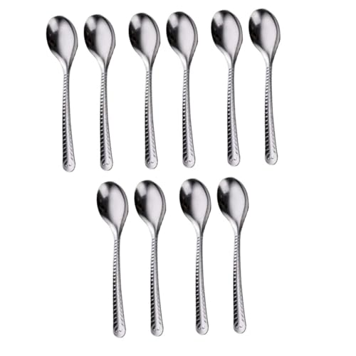 ARTSEWPLY 20 Stück Teiliges Edelstahl Kaffeelöffel mit Rundem Kopf Ergonomischer Griff Vielseitig Verwendbar als Dessertlöffel Suppenlöffel und Esslöffel Kompakt und Leicht für Küche und von ARTSEWPLY