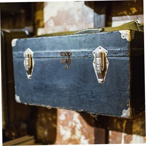 ARTSEWPLY 20 Stück Teiliges Retro Bronze Hasp Schloss mit Schrauben Mini Hakenverschluss mit Gebogenem Hebel Robuste Metallverschlüsse für Schmuckkästchen Geschenkboxen und Kosmetikboxen von ARTSEWPLY