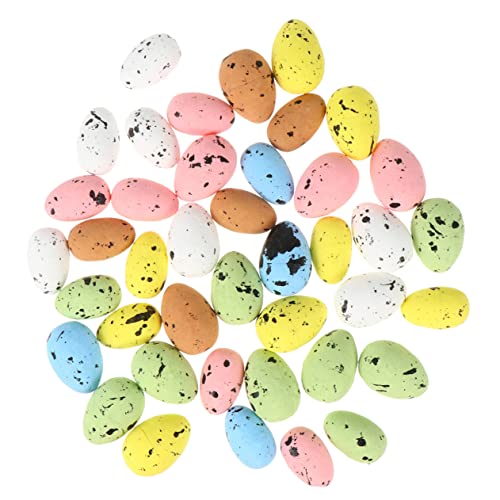 ARTSEWPLY 200 Stück Teiliges Bunte Styropor Ostereier Leichte DIY Deko Eier für Osterkranz Tischdekoration Wiederverwendbar Farbenfrohe Eier für Osterfest und Bastelspaß von ARTSEWPLY