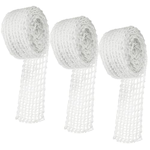 ARTSEWPLY 3 Rollen Fleischnetz aus Hochwertigem Wollgarn für Rollbraten und Wurstherstellung Elastisches Netz zum Räuchern Braten und Kochen von Rind Schwein Geflügel Vielseitig und von ARTSEWPLY