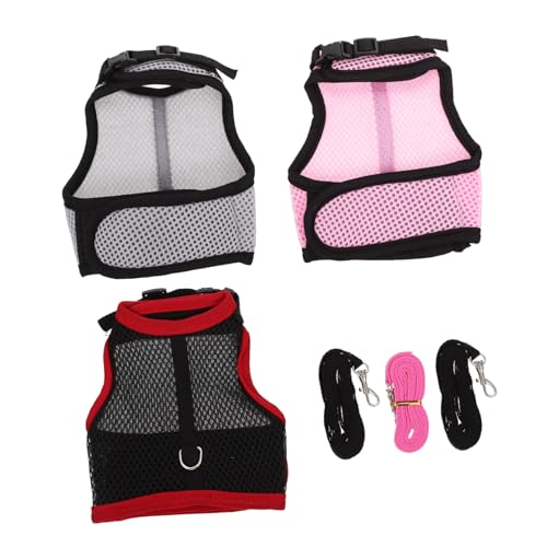 ARTSEWPLY 3 Sätze Teiliges Kaninchen Geschirr mit Leine Gepolstertes Verstellbares Haustiergeschirr für Kleine Haustiere Wie Kaninchen Meerschweinchen Frettchen Geeignet für Innen ARTSEWPLY 3 Sätze Teiliges Kaninchen Geschirr mit Leine Gepolstertes Verstellbares Haustiergeschirr für Kleine Haustiere Wie Kaninchen Meerschweinchen Frettchen Geeignet für Innen von ARTSEWPLY