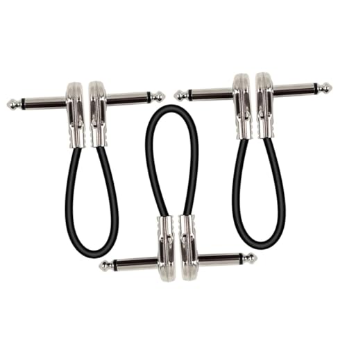ARTSEWPLY 3 Stück Gitarren Pedal Patchkabel mit Versilberten Flachsteckern Professionelles Langlebiges Kabel für Elektrische Gitarren Effektgeräte Leicht und ARTSEWPLY 3 Stück Gitarren Pedal Patchkabel mit Versilberten Flachsteckern Professionelles Langlebiges Kabel für Elektrische Gitarren Effektgeräte Leicht und von ARTSEWPLY