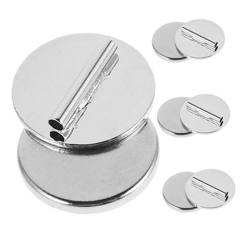 ARTSEWPLY 3 Stück Magnet Broschen Pin Buckle Mini Pin Broschen Converter Metall Broschenhalter für Kleidung Silber zum Fixieren und DIY von ARTSEWPLY