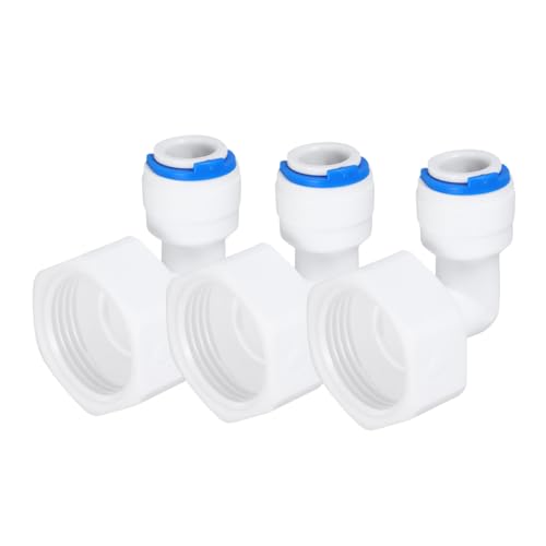 ARTSEWPLY 3 Stück Schnellanschluss Winkeladapter Innengewinde Steckverbindung Langlebige Kunststoff Wasserfilter Rohrfittinge für Wasseraufbereitungssysteme ARTSEWPLY 3 Stück Schnellanschluss Winkeladapter Innengewinde Steckverbindung Langlebige Kunststoff Wasserfilter Rohrfittinge für Wasseraufbereitungssysteme von ARTSEWPLY