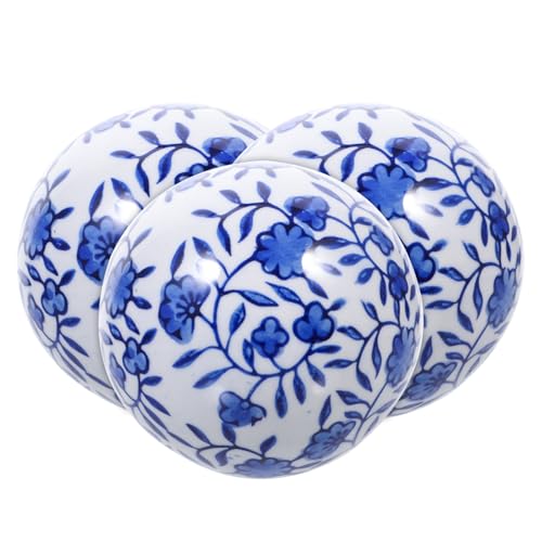 ARTSEWPLY 3 Stück Schwimmende Keramikkugeln Blau Vintage Dekoration für Aquarium Vase Tisch Gartendeko Langlebig Umweltfreundlich mit Feinem Muster und Farbecht ARTSEWPLY 3 Stück Schwimmende Keramikkugeln Blau Vintage Dekoration für Aquarium Vase Tisch Gartendeko Langlebig Umweltfreundlich mit Feinem Muster und Farbecht von ARTSEWPLY