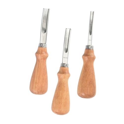 ARTSEWPLY 3 Stück Teiliges Lederbearbeitungswerkzeug Polierwerkzeuge mit Holzgriff für Präzises Schärfen und Polieren von Leder Hellbraun für DIY Lederprojekte ARTSEWPLY 3 Stück Teiliges Lederbearbeitungswerkzeug Polierwerkzeuge mit Holzgriff für Präzises Schärfen und Polieren von Leder Hellbraun für DIY Lederprojekte von ARTSEWPLY