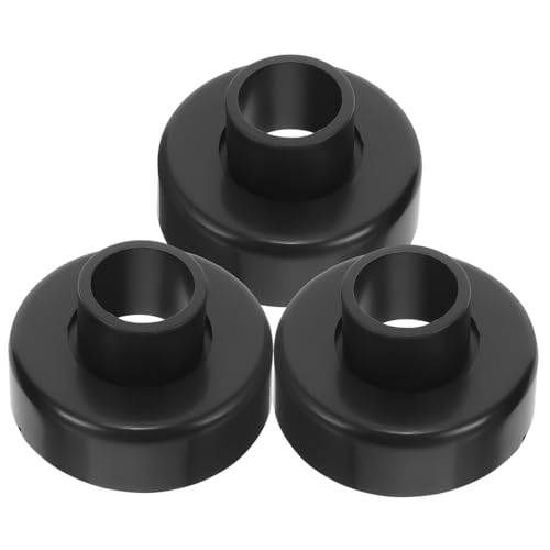 ARTSEWPLY 3 Stück Teiliges Türgriff Wandpuffer aus Robustem Nylon Schützende Türgriffabdeckungen gegen Wand und Türschäden Einfache Montage Stoßdämpfend Schwarze Türstopper für Langlebigen von ARTSEWPLY
