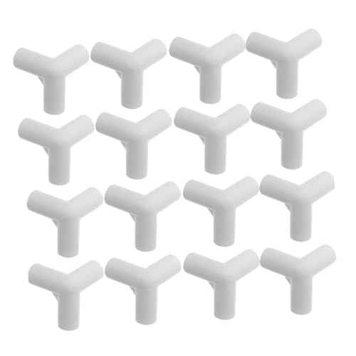 ARTSEWPLY Set Mit 30 T-stücken Für Gewächshausrahmen 16 Mm Durchmesser Weiße PVC-winkelstücke Für Camping von ARTSEWPLY