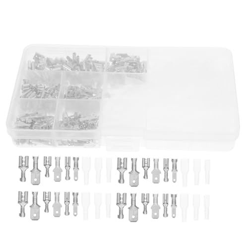 ARTSEWPLY 360 Stück Teiliges Kabelverbinder mit Isolierten Flachsteckern Langlebige Kupfer Crimpanschlüsse für Elektroinstallation und Fahrzeugverkabelung Vielseitig Einsetzbar ARTSEWPLY 360 Stück Teiliges Kabelverbinder mit Isolierten Flachsteckern Langlebige Kupfer Crimpanschlüsse für Elektroinstallation und Fahrzeugverkabelung Vielseitig Einsetzbar von ARTSEWPLY
