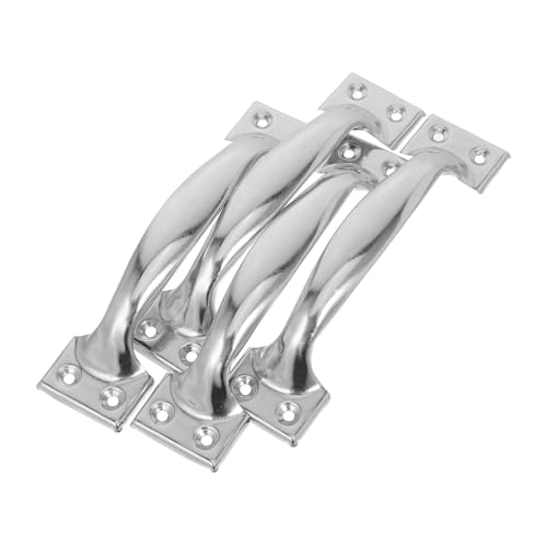 ARTSEWPLY 4 Stück Edelstahl Türgriff Ergonomischer Bogengriff für Innen Außentüren Kompatibel mit Metalltüren Schränken Scheunentoren Robust Poliert und Langlebig von ARTSEWPLY