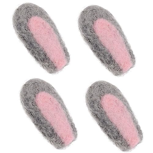 ARTSEWPLY 4 Stück Hasen -Ohrhaarzubehör DIY Haarschmuck mit Tierohren DIY-Hasen-Bastelarbeiten schöne Kopfschmuck-Requisiten DIY Kopfschmuck für Hasenstütze Partyhasenohren Wolle Grau von ARTSEWPLY
