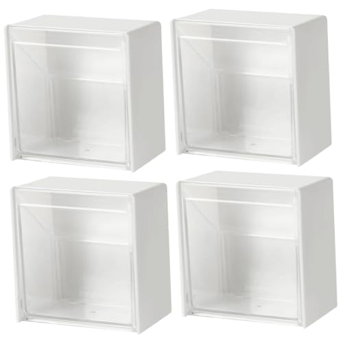 ARTSEWPLY 4 Stück Multifunktionale Wand aufbewahrungsboxen aus Wattestäbchen Wattepadhalter Staubdichte Kosmetik organizer für Bad und Büro Platzsparende Wandmontage Weiß ARTSEWPLY 4 Stück Multifunktionale Wand aufbewahrungsboxen aus Wattestäbchen Wattepadhalter Staubdichte Kosmetik organizer für Bad und Büro Platzsparende Wandmontage Weiß von ARTSEWPLY