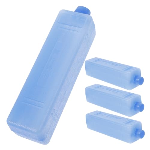 ARTSEWPLY 4 Stück Teiliges Eis Kühlpack Wiederverwendbare Gefrierblöcke für Kühlboxen Leichte Kühlakkus aus Sicherem Gummimaterial für Ventilatoren Getränke und Lebensmittelkühlung im Sommer von ARTSEWPLY