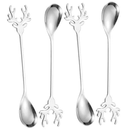 ARTSEWPLY 4 Stück Teiliges Kaffeelöffel aus Edelstahl Glatte Oberfläche Kratzfest Vielseitig für Espresso Tee Desserts Sichere Langlebige Rührlöffel mit Feiner Textur ARTSEWPLY 4 Stück Teiliges Kaffeelöffel aus Edelstahl Glatte Oberfläche Kratzfest Vielseitig für Espresso Tee Desserts Sichere Langlebige Rührlöffel mit Feiner Textur von ARTSEWPLY