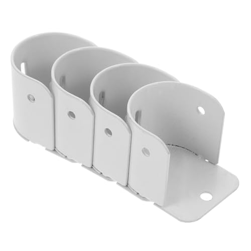 ARTSEWPLY 4 Stück Teiliges Kleiderstangenhalter aus Robustem Eisen mit Schraubenlöchern Weißer Schrankrohrflansch für Badezimmer Kleiderschrank Vielseitige Gardinenstangenhalterung ARTSEWPLY 4 Stück Teiliges Kleiderstangenhalter aus Robustem Eisen mit Schraubenlöchern Weißer Schrankrohrflansch für Badezimmer Kleiderschrank Vielseitige Gardinenstangenhalterung von ARTSEWPLY