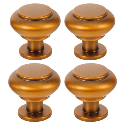 ARTSEWPLY 4 Stück Teiliges Möbelgriff Zinklegierung Ergonomische Schrankgriffe mit Gebürsteter Goldoberfläche Komfortabler Griff für Kleiderschränke und Kommoden Modernes Design für ARTSEWPLY 4 Stück Teiliges Möbelgriff Zinklegierung Ergonomische Schrankgriffe mit Gebürsteter Goldoberfläche Komfortabler Griff für Kleiderschränke und Kommoden Modernes Design für von ARTSEWPLY