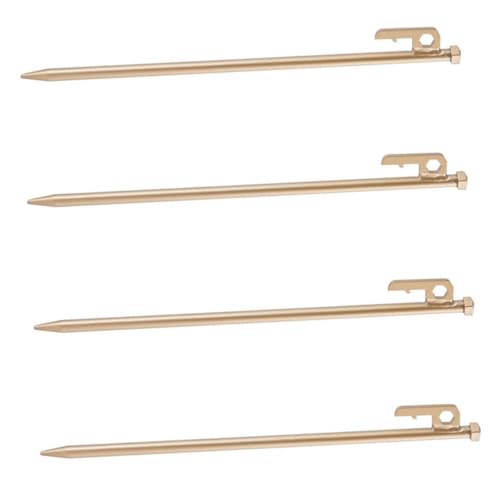 ARTSEWPLY 4 Stück Teiliges Zeltheringe aus Robustem Stahl mit Rutsch Design Stabile Camping Heringe für Harten Boden Wiederverwendbare Zeltnägel für Outdoor Wandern und Zeltbefestigung von ARTSEWPLY