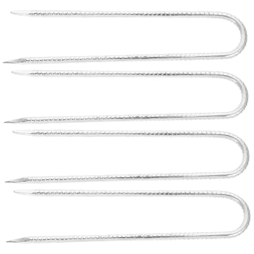 ARTSEWPLY 4 Stück U förmige Bodenanker Robustem Stahl Wetterbeständig für Trampolin Zelt Pavillon Camping und Gartensicherung Langlebig und Einfach zu Verwenden von ARTSEWPLY