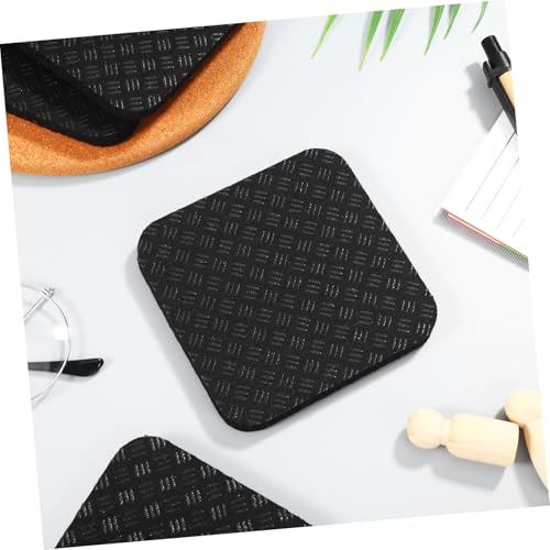 ARTSEWPLY 4 Stücke Teiliges Anti-Vibrations-pad für Laufband und Fitnessgeräte rutschfeste Schalldämpfende Matte aus Strapazierfähigem PU für Schutz von Teppichböden von ARTSEWPLY