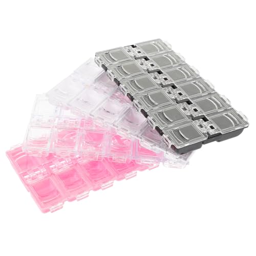 ARTSEWPLY 4stücke Nagelkunst Organizer Mit Fächern Kunststoff Aufbewahrungsbox Für Nagelzubehör Schwarz Weiß Klar Rot Für Nagelstudios Und Persönliche Nutzung von ARTSEWPLY