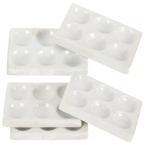 ARTSEWPLY 5 Stck Keramik Reaktionsplatte mit Löchern Porzellan Spot Plate für Chemische Tests Laborversuche Langlebig und Praktisch für Chemieunterricht und Labor ARTSEWPLY 5 Stck Keramik Reaktionsplatte mit Löchern Porzellan Spot Plate für Chemische Tests Laborversuche Langlebig und Praktisch für Chemieunterricht und Labor von ARTSEWPLY