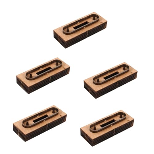 ARTSEWPLY 5 Stück Lederstreifen Schneidemodell aus Holz für DIY Handwerk Präzise Lederschneidform Leichtes Lederstreifen Cutter Werkzeug Geeignet für Handarbeit und Stanzmaschine Design von ARTSEWPLY