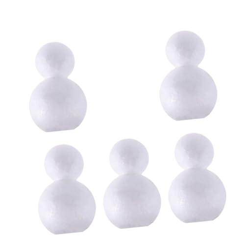 ARTSEWPLY 5 Stück Teiliges DIY Schneemann Bastelset Weiß Leichte und Langlebige Schneemann Figuren zum Selbermachen für Weihnachtsdeko Zuhause und Büro Kreative Partyaccessoires ARTSEWPLY 5 Stück Teiliges DIY Schneemann Bastelset Weiß Leichte und Langlebige Schneemann Figuren zum Selbermachen für Weihnachtsdeko Zuhause und Büro Kreative Partyaccessoires von ARTSEWPLY