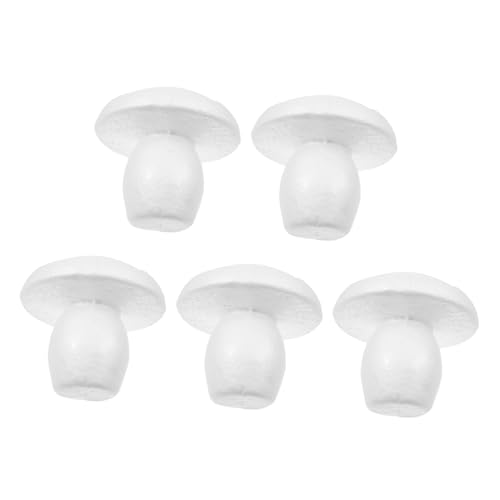 ARTSEWPLY 5 Stück Teiliges Weißes Schaumstoff Pilz Deko Bemalte DIY Pilzornamente Sicherer Runder für Bastelprojekte und Schuldekoration ARTSEWPLY 5 Stück Teiliges Weißes Schaumstoff Pilz Deko Bemalte DIY Pilzornamente Sicherer Runder für Bastelprojekte und Schuldekoration von ARTSEWPLY
