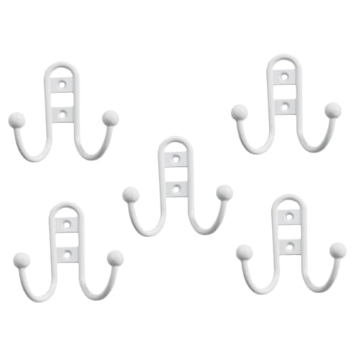 ARTSEWPLY 5 Stück Weiße Wandhaken Doppelhaken Garderobenhaken Wandmontage Platzsparend für Bad Küche Wohnzimmer Schlafzimmer Europäischer Stil Modisches Design ARTSEWPLY 5 Stück Weiße Wandhaken Doppelhaken Garderobenhaken Wandmontage Platzsparend für Bad Küche Wohnzimmer Schlafzimmer Europäischer Stil Modisches Design von ARTSEWPLY