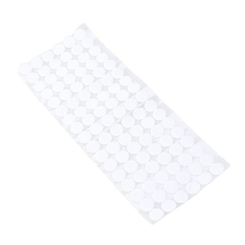 ARTSEWPLY 50 Paare Klebe Punkte Selbstklebende Runde Klett Dots Weiß Doppelseitiges Design Stark Haftend Wasserdichtes Material für DIY und Beschriftungen von ARTSEWPLY