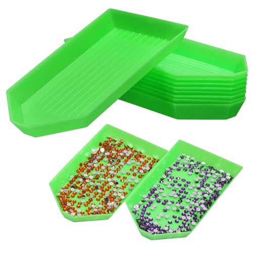 ARTSEWPLY 50 Stück Diamant Sortiertablett Für Schmuckperlen Kunststoff Grün Einfach Zu Verwenden Für Selbstgemacht Handwerk Und Kunstprojekte ARTSEWPLY 50 Stück Diamant Sortiertablett Für Schmuckperlen Kunststoff Grün Einfach Zu Verwenden Für Selbstgemacht Handwerk Und Kunstprojekte von ARTSEWPLY