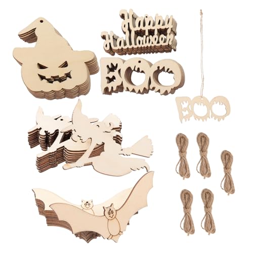ARTSEWPLY 50 Stück Teiliges Halloween Holzanhänger Bemalbare Cutouts mit Aufhängeloch Leichte DIY Deko für Party Tür Fenster Drinnen und Draußen Vielseitige Festtagsdekoration ARTSEWPLY 50 Stück Teiliges Halloween Holzanhänger Bemalbare Cutouts mit Aufhängeloch Leichte DIY Deko für Party Tür Fenster Drinnen und Draußen Vielseitige Festtagsdekoration von ARTSEWPLY
