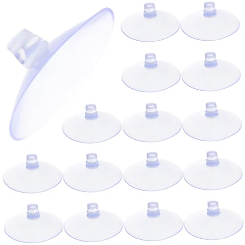 ARTSEWPLY 50 Stück Transparente Saugnäpfe PVC Sauger mit Hoher Tragkraft Wiederverwendbar für Badezimmer Fenster Fliesen Home organisation Einfacher Halt Glatten Oberflächen von ARTSEWPLY