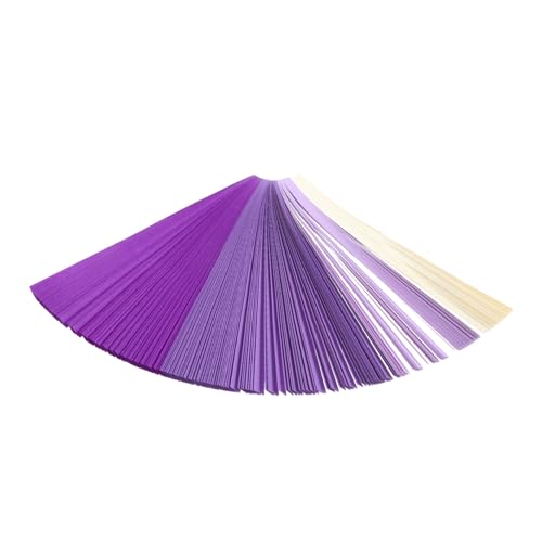 ARTSEWPLY 520 Stück Origami Papierstreifen Bunte DIY Bastelpapier für Faltkunst Handarbeit Farbiger Lila Farbverlauf für Festival Dekoration und Kreative Papierfaltprojekte von ARTSEWPLY