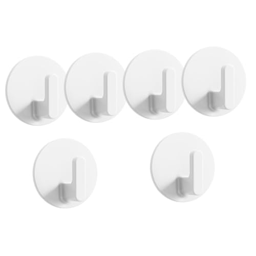 ARTSEWPLY 6 Stck Selbstklebende Wandhaken Weiß Ohne Bohren Einfach Montierbar Für Badezimmer Küche Schlüssel Handtuch Mantel Aufhängung Multifunktional Für Tür Wand Schlafzimmer Wohnzimmer ARTSEWPLY 6 Stck Selbstklebende Wandhaken Weiß Ohne Bohren Einfach Montierbar Für Badezimmer Küche Schlüssel Handtuch Mantel Aufhängung Multifunktional Für Tür Wand Schlafzimmer Wohnzimmer von ARTSEWPLY