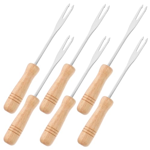 ARTSEWPLY 6 Stück Fonduegabeln Teiliges Set mit Ergonomischem Holzgriff Rostfreier Edelstahl Vielseitig für Käsefondue Schokolade Obst und Eis Kompakt und Rutschfest für Grill Picknick und ARTSEWPLY 6 Stück Fonduegabeln Teiliges Set mit Ergonomischem Holzgriff Rostfreier Edelstahl Vielseitig für Käsefondue Schokolade Obst und Eis Kompakt und Rutschfest für Grill Picknick und von ARTSEWPLY