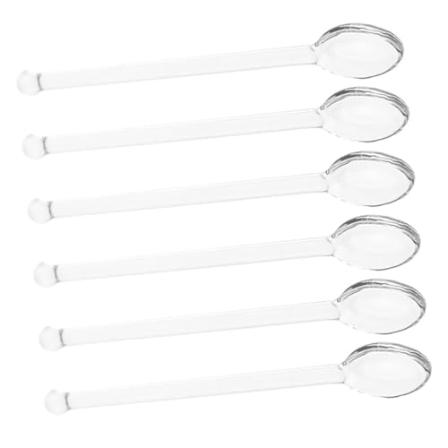 ARTSEWPLY 6 Stück Glasrührlöffel Cocktailrührglas Getränkerührlöffel Kaffeelöffel Espressolöffel Glas Servierlöffel Teerührlöffel Kristallrührglas Transparent ARTSEWPLY 6 Stück Glasrührlöffel Cocktailrührglas Getränkerührlöffel Kaffeelöffel Espressolöffel Glas Servierlöffel Teerührlöffel Kristallrührglas Transparent von ARTSEWPLY