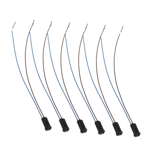 ARTSEWPLY 6 Stück Lampenfassung Kunststoff Lampenhalter mit Hitzebeständigem Ptfe kabel Geeignet für Niederspannung LED Stiftsockel Energieeffizient und Installieren von ARTSEWPLY