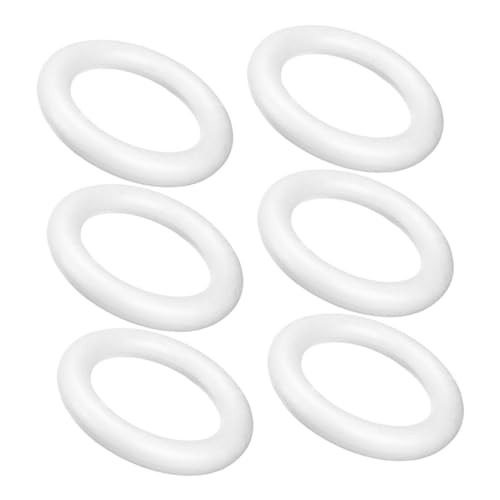 ARTSEWPLY 6 Stück Schaumstoffringe Blanke DIY Weihnachtsdeko Kreise aus Sicherem Schaumstoff für Kreative Bastelprojekte Girlanden und Individuelle Festtagsornamente ARTSEWPLY 6 Stück Schaumstoffringe Blanke DIY Weihnachtsdeko Kreise aus Sicherem Schaumstoff für Kreative Bastelprojekte Girlanden und Individuelle Festtagsornamente von ARTSEWPLY