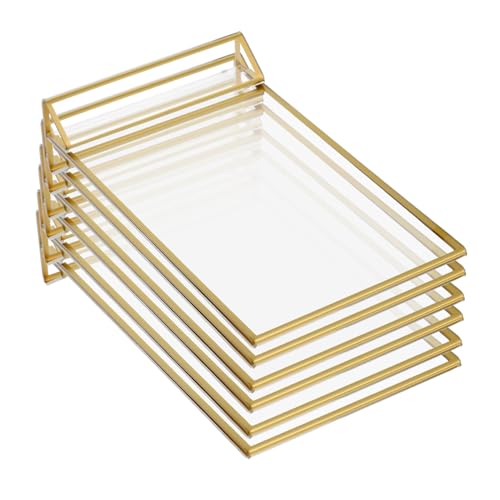ARTSEWPLY 6 Stück Teiliges Acryl Tischaufsteller mit Dreieckbasis Doppelseitige Transparente Menüschilderhalter Stabiler und Vielseitiger Sign Holder für Restaurants Geschäfte Hochzeiten von ARTSEWPLY