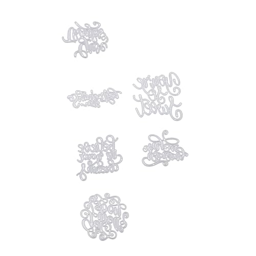 ARTSEWPLY 6 Stück Teiliges Carbon stahl Stanzschablonen für DIY Scrapbooking Prägeschablonen Robust Langlebig Geeignet für Handwerksprojekte und Kartengestaltung ARTSEWPLY 6 Stück Teiliges Carbon stahl Stanzschablonen für DIY Scrapbooking Prägeschablonen Robust Langlebig Geeignet für Handwerksprojekte und Kartengestaltung von ARTSEWPLY