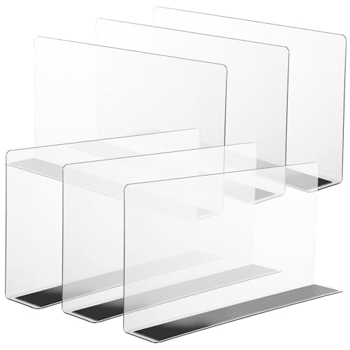 ARTSEWPLY 6 Stück Teiliges Förmige PVC Regaltrenner mit Magnet Transparente Ladentrenner Platzsparende Kratzfeste Abgrenzung für Metallregale im Einzelhandel Lang ARTSEWPLY 6 Stück Teiliges Förmige PVC Regaltrenner mit Magnet Transparente Ladentrenner Platzsparende Kratzfeste Abgrenzung für Metallregale im Einzelhandel Lang von ARTSEWPLY