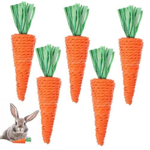 ARTSEWPLY 6 Stück Teiliges Kaninchen kauspielzeug aus Handgewebtem Radieschen für Haustiere Molarfreundlich Fördert Zahnpflege und Stressabbau bei Kleinen Nagetieren ARTSEWPLY 6 Stück Teiliges Kaninchen kauspielzeug aus Handgewebtem Radieschen für Haustiere Molarfreundlich Fördert Zahnpflege und Stressabbau bei Kleinen Nagetieren von ARTSEWPLY