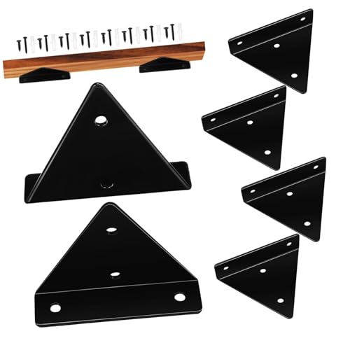 ARTSEWPLY 6 Stück Teiliges Metall Winkelverbinder Schwarz Unsichtbare Regalhalterung Dreieckige Wandhalter für Schwebende Fachböden Hohe Tragkraft Einfache Montage ARTSEWPLY 6 Stück Teiliges Metall Winkelverbinder Schwarz Unsichtbare Regalhalterung Dreieckige Wandhalter für Schwebende Fachböden Hohe Tragkraft Einfache Montage von ARTSEWPLY